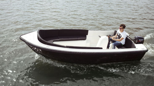 Небольшой катер c подвесным мотором - Admiral 470 XL - Admiral Boats S.A. - электрический / с двойной консолью / макс. 6 человек
