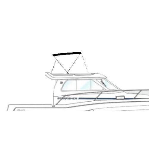 Ходовой тент для катера - PRESTIGE - BIMINI TOP NAUTICA - для флайбриджа