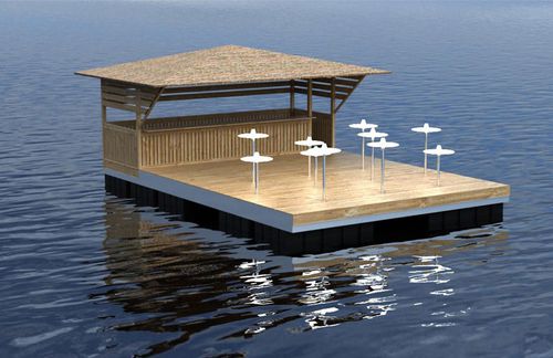 Плавучая платформа - AquaTerrazza - Aquashell - для яхтенной стоянки / по индивидуальному заказу