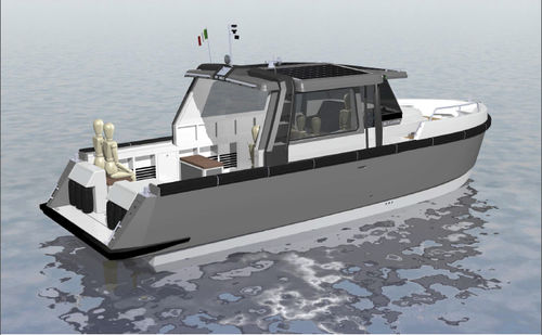 Профессиональный катер водное такси - EC 30 WATER TAXI - ETHOS - гибридный дизель-электрический