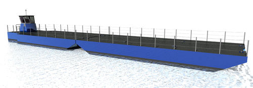 Профессиональный катер рабочая баржа - CB 1200 P - ContainerTug B.V. - с внутренним мотором