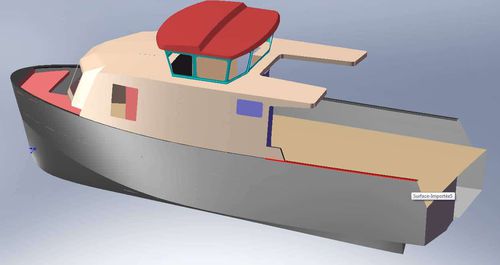 Профессиональный катер научно-исследовательское судно - MARTINEZ CONSTRUCTIONS NAVALES - c подвесным мотором / из полиэстера