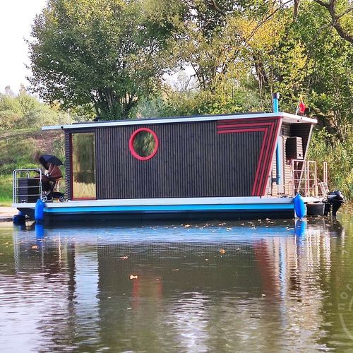 Барка c подвесным мотором - Eco18 - HOUSEBOAT - СНГ / для рыбной ловли / из алюминия