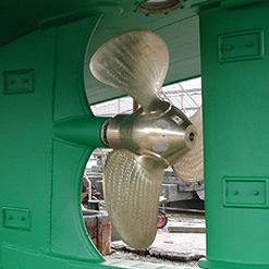 Гребной винт для судна - XS / XL - Nakashima Propeller Co., Ltd. - с контролируемым шагом / валопровод / 4 лопасти