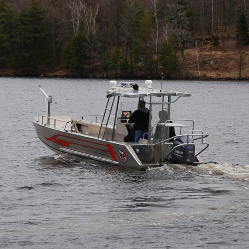 Профессиональный катер спасательное судно - 20’ - Stanley Aluminum Boats - десантный катер / c подвесным мотором