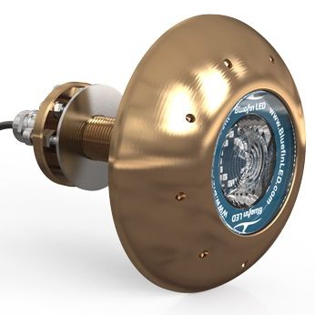 Подводное освещение для катера - Manta Ray MR20 - BluefinLed - для супер-яхты / LED / фитинг, проходящий через корпус