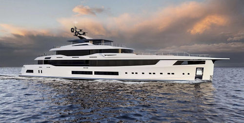 Круизная мега-яхта - 59M - LOGICA YACHTS Srl - с приподнятой рулевой рубкой / из стали