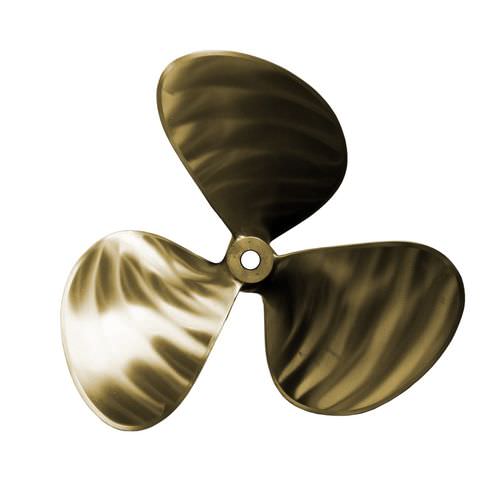 Гребной винт с фиксированным шагом - Powerline PL365 - Michigan Marine Propulsion - вал винта / 3 лопасти / из никеля