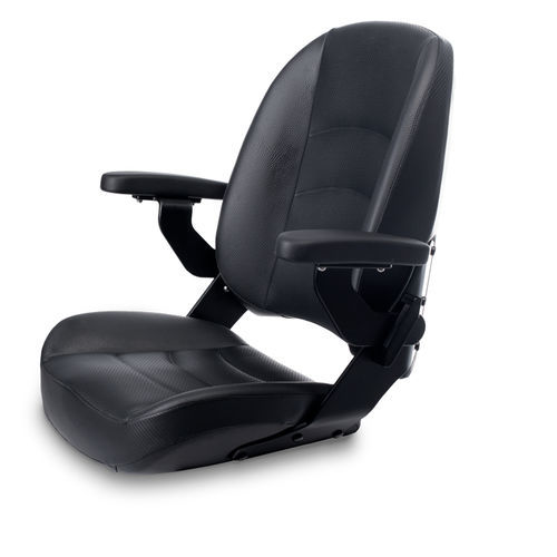 Сиденье для катера - COMMANDER BLACK - Shockwave Seats - с подлокотниками / 1 место / черное