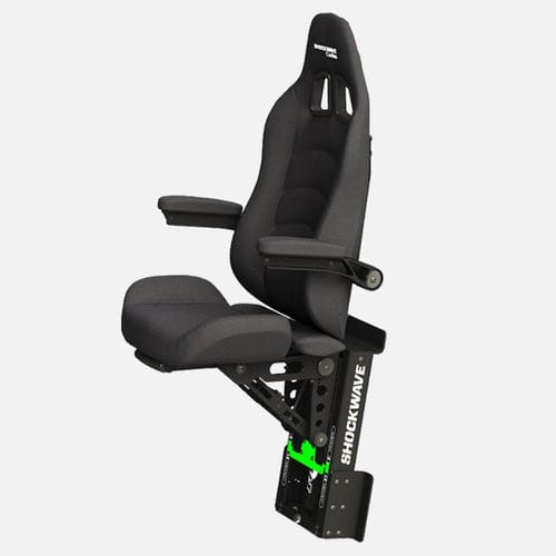 Сидение для пилота - SW-S2-1202-BM  - Shockwave Seats - для катера профессионального назначения / для судна, выходящего в открытое море / с подлокотниками