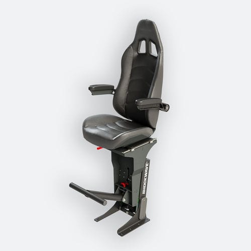 Сиденье для катера - SW-S2-1200-HM-FF - Shockwave Seats - с подлокотниками / с подвеской / 1 место