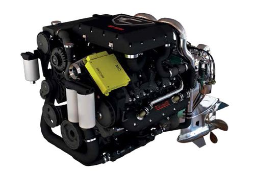 Двигатель in-bord - V8 500 VGT - MarineDiesel - дизельный / для профессионального катера / аккумуляторная система подачи топлива