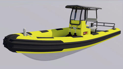 Профессиональный катер спасательное судно - TOW - Fluid Watercraft - c подвесным мотором / надувная лодка с полужестким корпусом