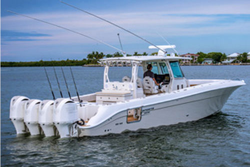 Открытый катер c подвесным мотором - 4200 Siesta - HydraSports Custom Boats - четырехмоторный / оффшорный / для спортивной рыбалки