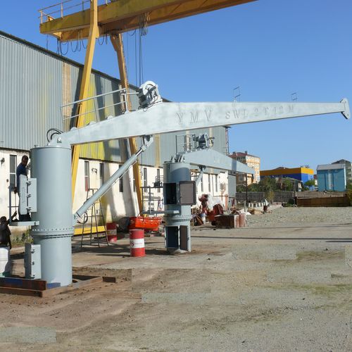 Подъемный кран с прямой стрелой - YMV Stiff Boom Cranes - YMV CRANE AND WINCH SYSTEMS - портовый / для судостроительной верфи / для яхтенной стоянки