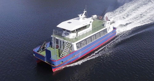 Профессиональный катер пассажирское судно - ALUSAFE CAT 21 - Maritime Partner AS - катамаран / с внутренним мотором / стеклопластик