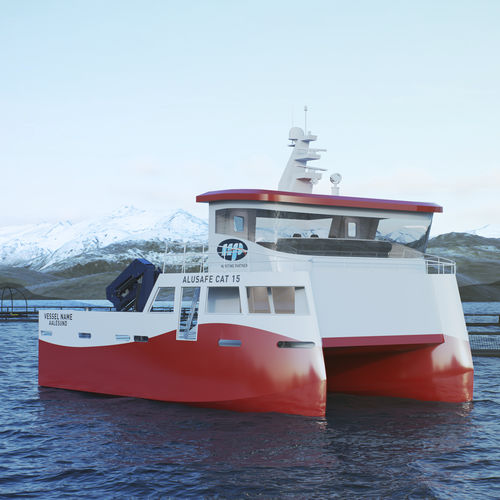 Профессиональный катер рабочее судно - ALUSAFE CAT 15 - Maritime Partner AS - катамаран / с внутренним мотором / из алюминия