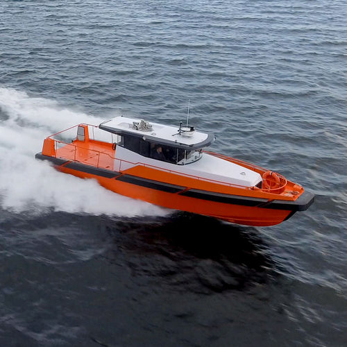 Профессиональный катер спасательное судно - ALUSAFE 1200 FRDC - Maritime Partner AS - водомет для установки на борту / из алюминия / запасная силовая установка