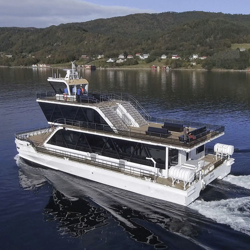 Профессиональный катер пассажирское судно - ALUSAFE CAT 24 Hybrid - Maritime Partner AS - катамаран / гибридный дизель-электрический / из алюминия