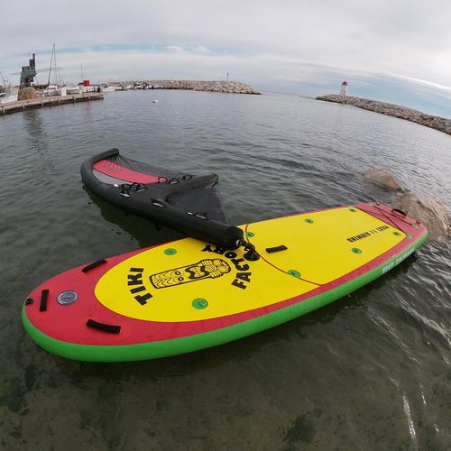 Надувная SUP-доска - AIRWIND MAXI 11 - TIKI FACTORY - для виндсерфинга / для спокойной воды / для начинающих