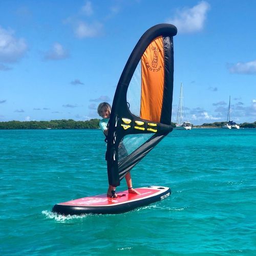 Надувная SUP-доска - AIRWIND 9  - TIKI FACTORY - windSUP / для начинающих / для детей