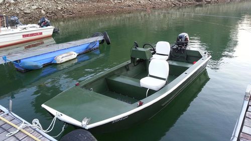 Плоскодонка c подвесным мотором - STONE - SHARKSILVER ALUMINIUM BOATS - для спортивной рыбалки / из алюминия / макс. 4 человека