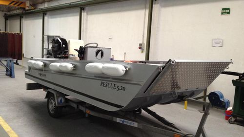 Профессиональный катер спасательное судно - 5.20 LC - SHARKSILVER ALUMINIUM BOATS - c подвесным мотором / из алюминия