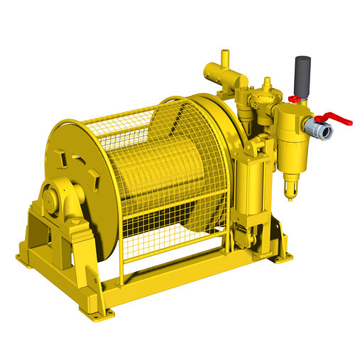 Лебедка для судна - MR 000P - Emce Winches - для буксировки / пневматический двигатель / простой барабан
