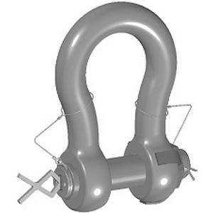 Такелажная скоба для судна скоба - ROV - GN Rope Fittings - с невыпадающей осью / для сборки / кованая