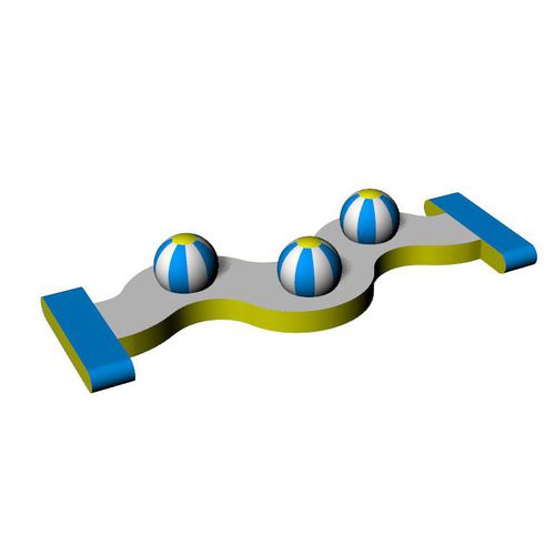 Оборудование для игр на воде беговая дорожка - BALL OBSTACLE - Hydrofun LTD - для базы отдыха / надувное