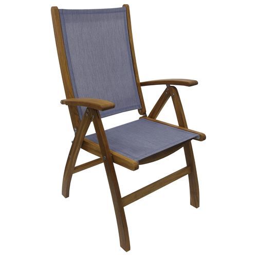 Стул для катера - CUSK113T18_Denim - Eurodesign - складной / с подлокотниками / из ткани