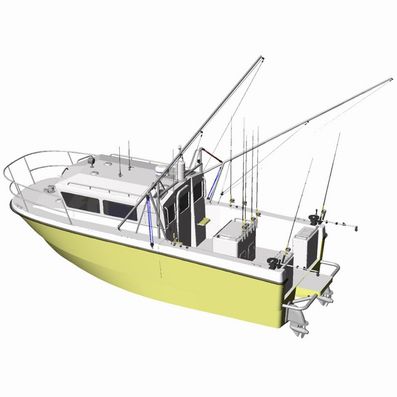 Профессиональный катер рабочее судно - ST-9000 series - Uniworkboats SIA - катамаран / c подвесным мотором