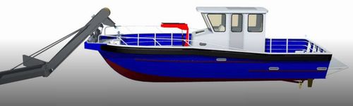 Профессиональный катер рабочее судно - MARINER-1100 - Uniworkboats SIA - с внутренним мотором / дизельный / из алюминия