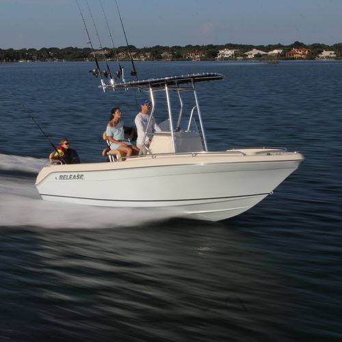 Открытый катер c подвесным мотором - 196 RX  - Release Boats - с центральной консолью / для рыбной ловли / Т-образная верхняя часть
