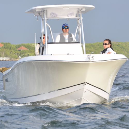 Открытый катер c подвесным мотором - 238 RX - Release Boats - с центральной консолью / для спортивной рыбалки / Т-образная верхняя часть