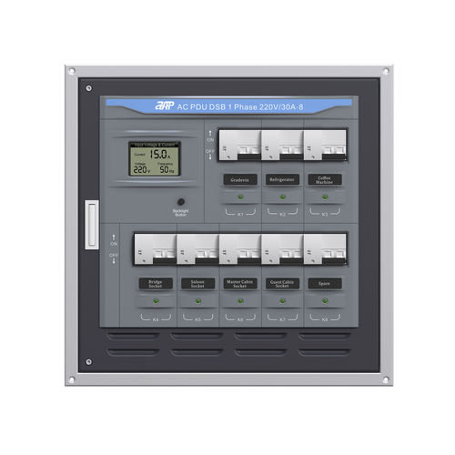 Распределительный щит питания для катера - AC PDU DSB 1 Phase 230V/30A-8 Sub Motorized Panel - APM TECHNOLOGIES (Dongguan) Co., Ltd