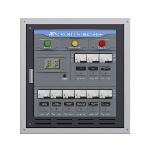 Распределительный щит питания для катера - AC PDU DSB 3 Phase 230V/63A-9 Sub Motorized Panel - APM TECHNOLOGIES (Dongguan) Co., Ltd