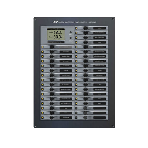 Распределительный щит питания для катера - DC PDU Smart Main Panel,12VDC(24VDC)/35 Positions - APM TECHNOLOGIES (Dongguan) Co., Ltd