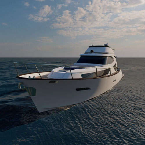 Быстроходный катер с внутренним мотором - Issa 45 Fly - Monachus Yachts - двухмоторный / с флайбриджем / спортивный