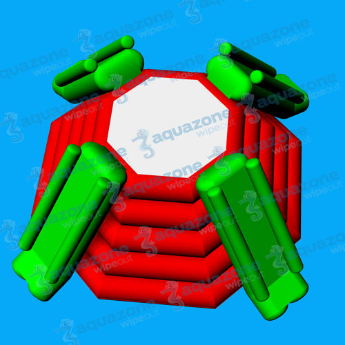 Оборудование для игр на воде горка - AQUAZONE parc aquatique - парк / платформа / пирамида
