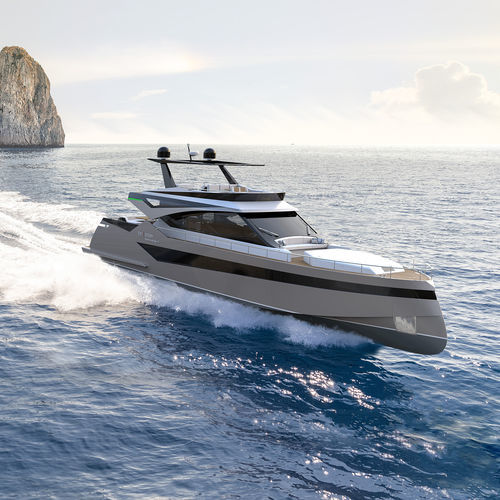 Круизная моторная яхта - RIVERA 780 - Kabe Yachts - с флайбриджем / хардтоп / POD IPS