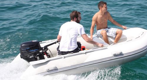 Надувная лодка c подвесным мотором - W3 - Wimbi Boats Ltd - полужесткая / открытая / макс. 4 человека