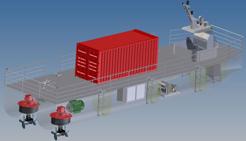Азимутное подруливающее устройство - DTLMP - Thrustleader Marine Power System - руль / фиксированное / Фойт