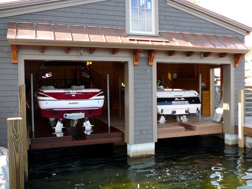 Временный навес для кораблей - No Profile Boat Lifts