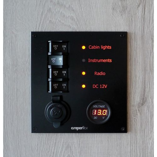Электрическое табло для катера - BP04RVC - amperflex - тока / светодиод / с портом USB