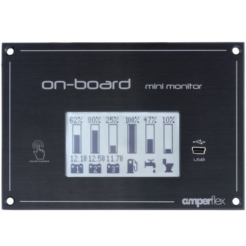 Приборная панель для катера - On-board Mini Monitor - amperflex - для яхты / для батареи / для резервуара