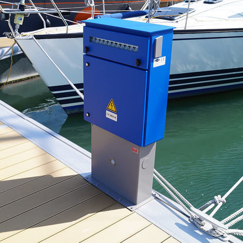 Стойка для распределения электроэнергии - K08 - ARABEL NV - MARINA INTEGRATED SYSTEMS - для понтона / из штукатурки / LED