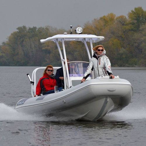 Надувная лодка c подвесным мотором - V500 - GALA MARINE INTERNATIONAL In - полужесткая / открытая / с боковой консолью