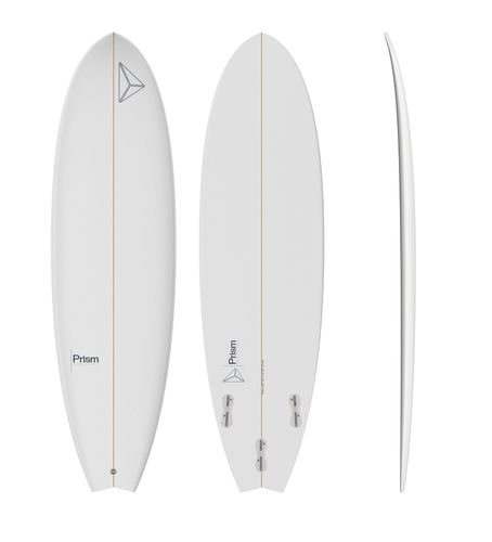 Доска для серфинга шортборд - Fish 6’4 ESSENTIAL SERIES FCS 2  - Prism Surfboards - фиш / среднего размера / для экспертов