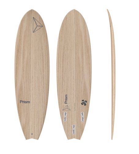 Доска для серфинга фиш - Fish 6’4 PAULOWNIA ORIGINAL SERIES FCS 2 - Prism Surfboards - среднего размера / из PSE / из стекловолокна